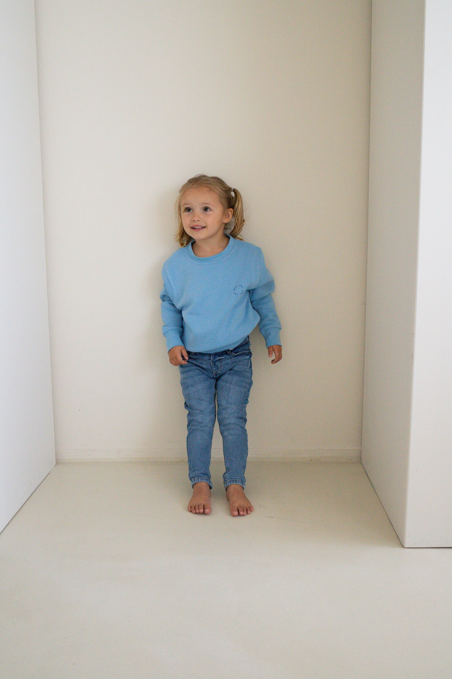 Klavertje Sweater - Kids Blue