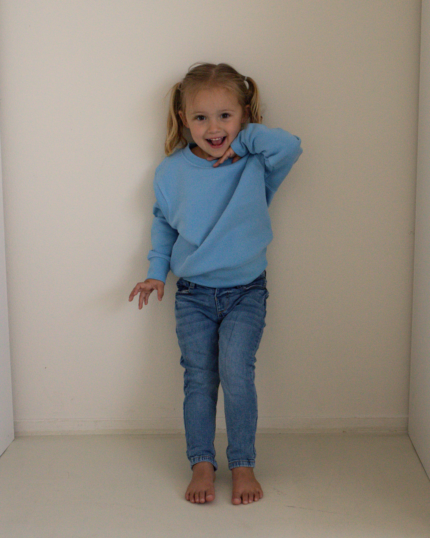 Klavertje Sweater - Kids Blue