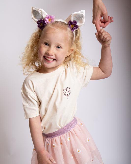 Kids Klavertje Beige