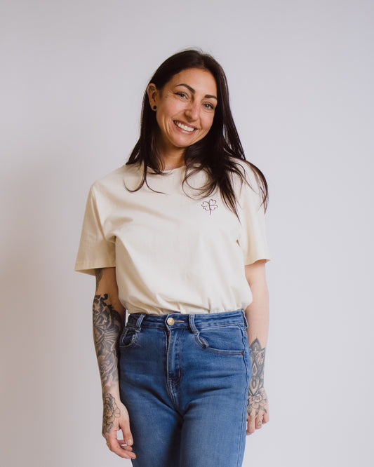 Klavertje Beige