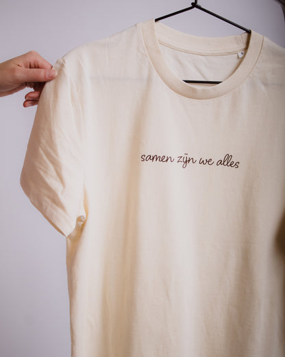 'Samen zijn we alles' Beige