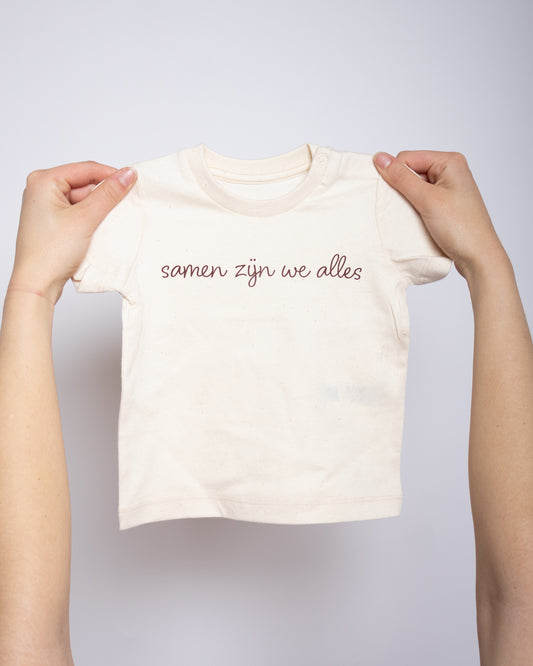Baby 'Samen zijn we alles' Beige